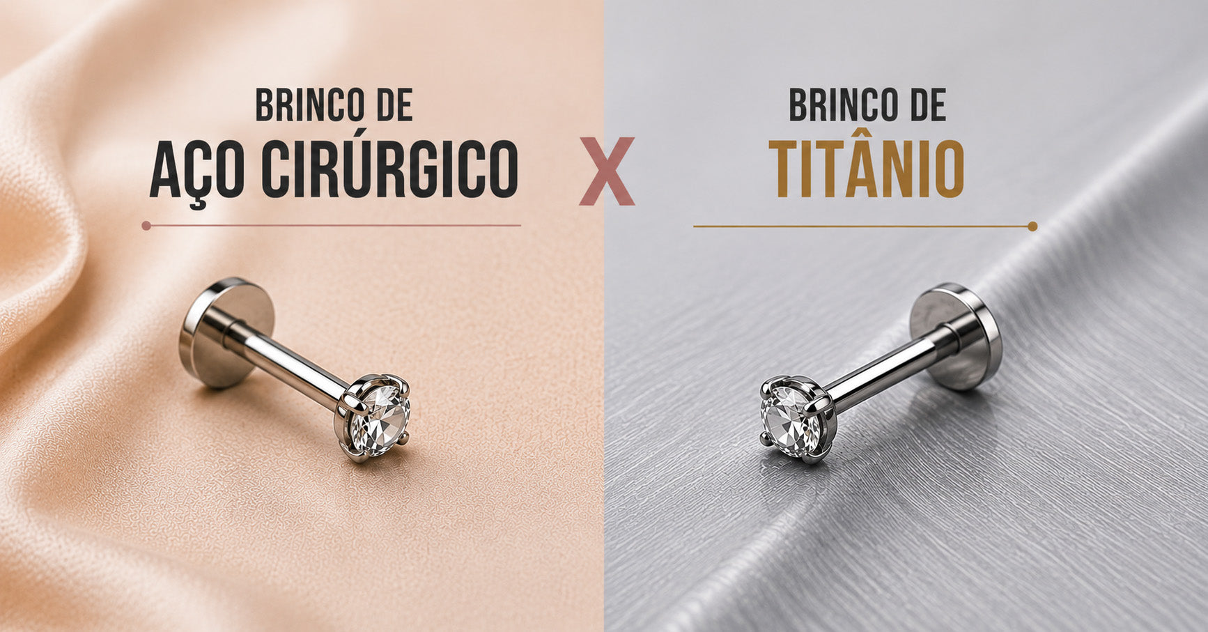 Brinco de Titânio ou Aço Cirúrgico: Qual Escolher?