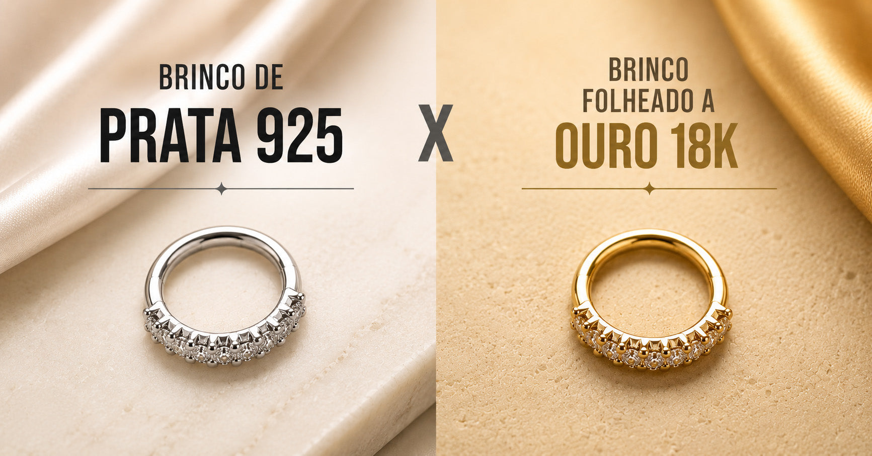 Brincos Prata 925 e Folheados 18k: Qual Combina Mais com Seu Estilo?