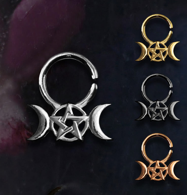 Piercing Septo Estrela Lua