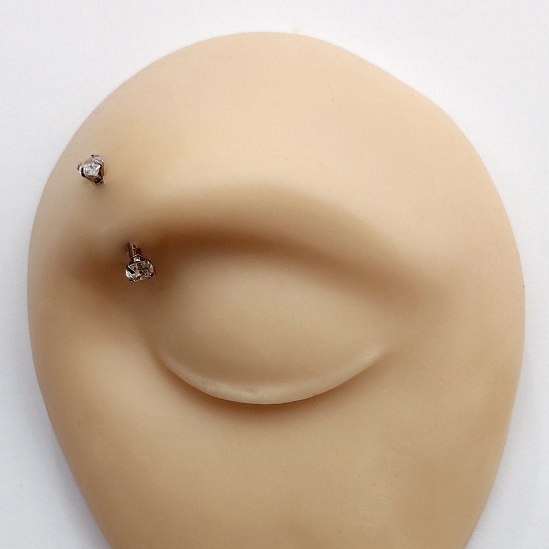 Piercing Sobrancelha Umbigo Labret Zircônia Aço Cirúrgico