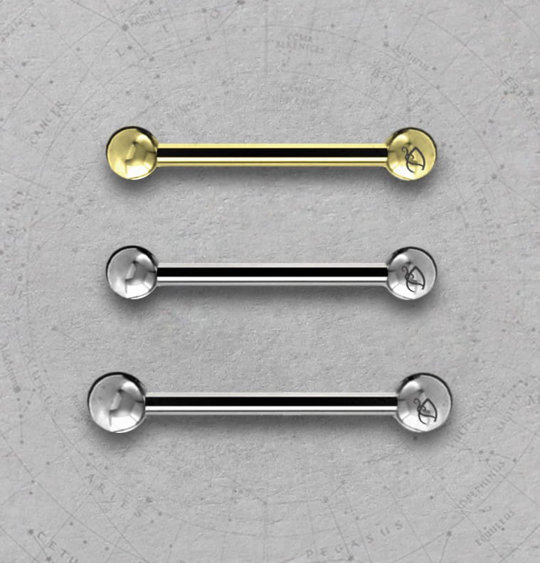 Piercing Mamilo Barbell Aço Cirúrgico