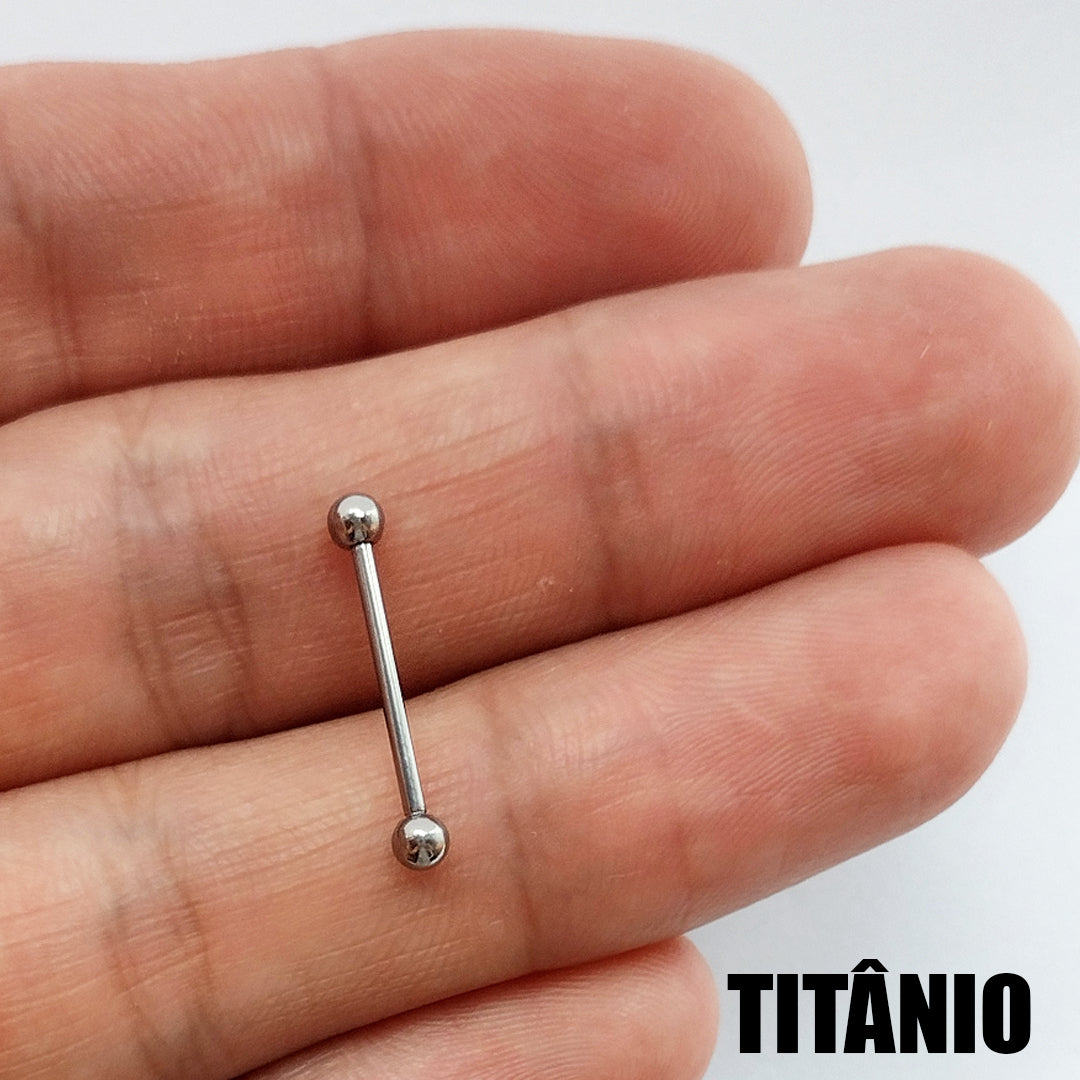 Piercing Mamilo Barbell Titânio