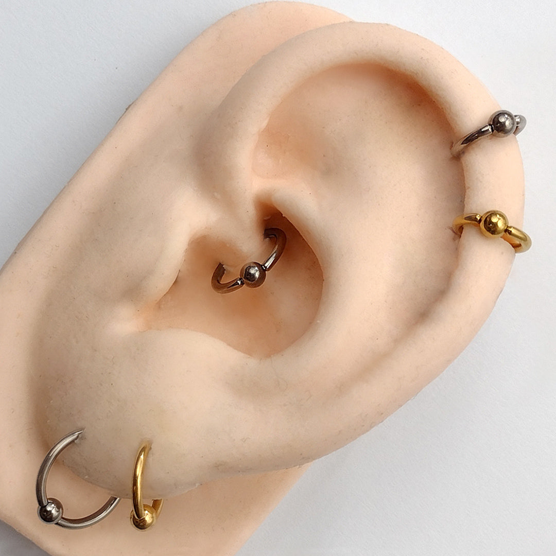 Piercing Argola Captive Titânio