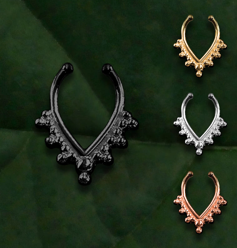 Piercing Septo Pressão Triangular