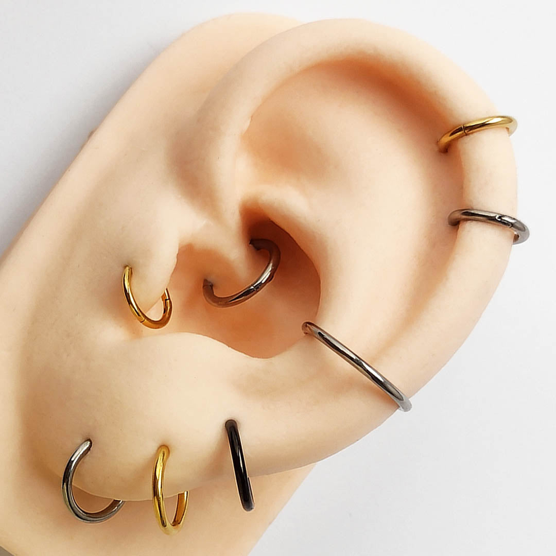 Piercing Argola Clicker Aço Cirúrgico