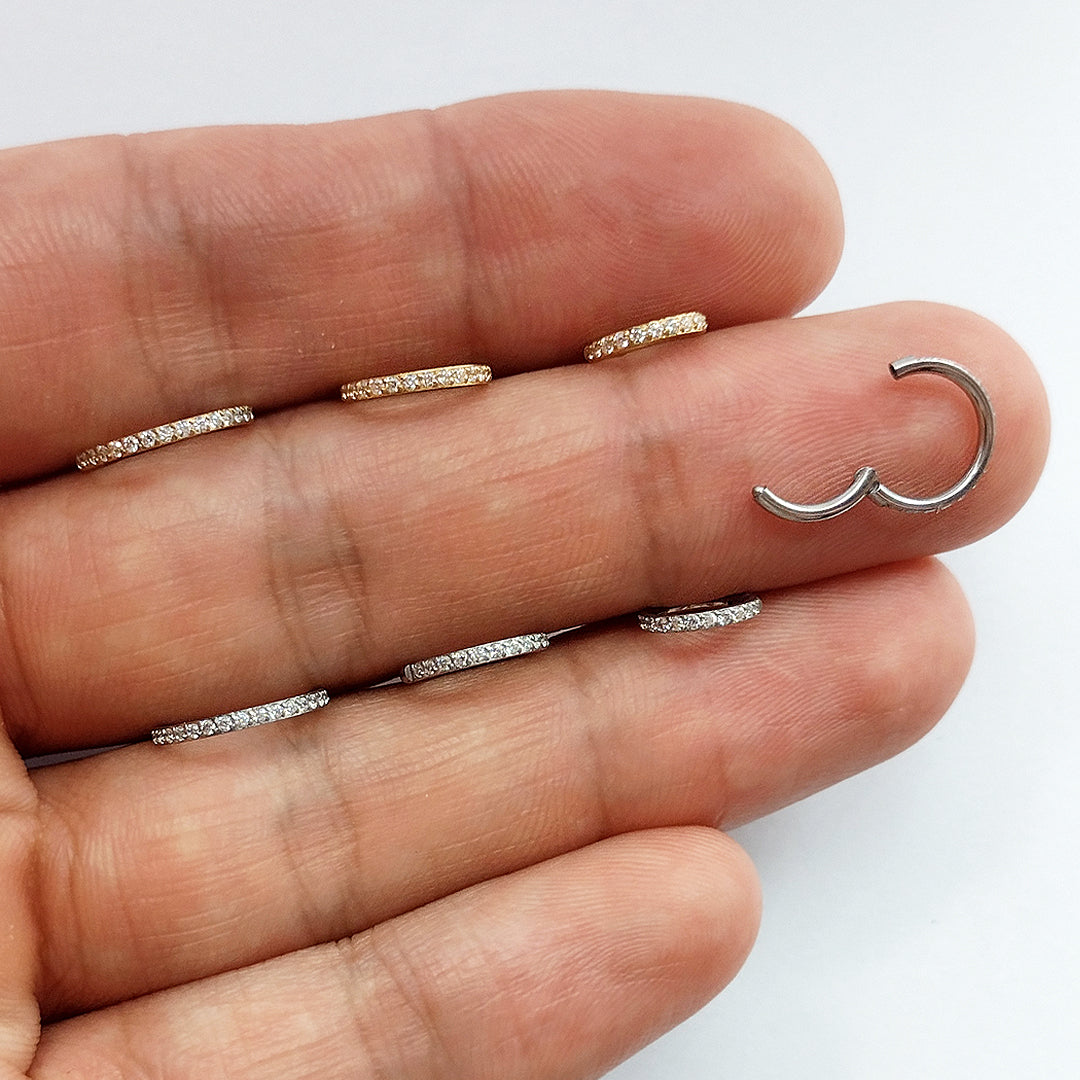 Piercing Argola Segmentada Aço Cirúrgico