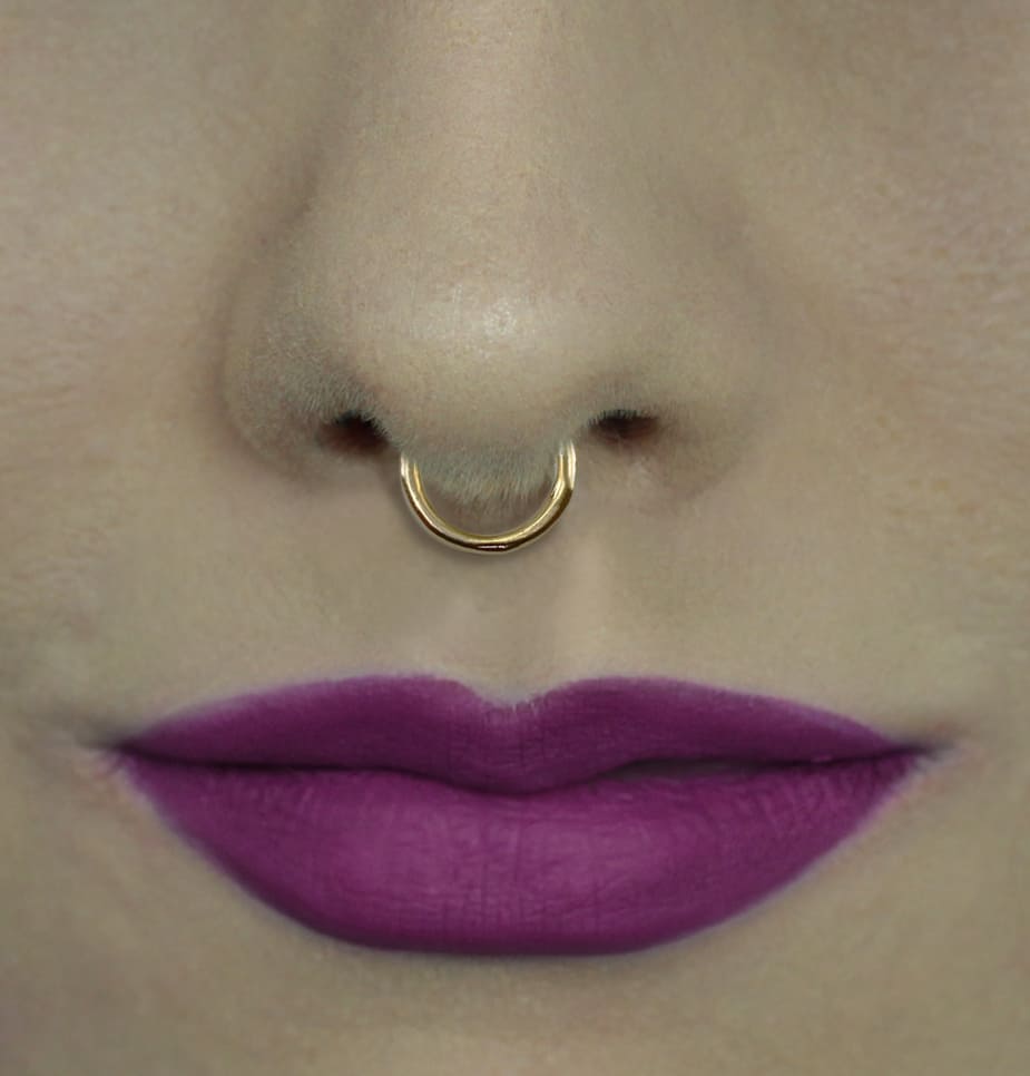 Piercing Septo Nariz Orelha Pressão Argola Pequeno