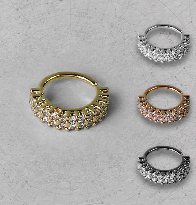 Piercing Nariz Orelha Zircônias