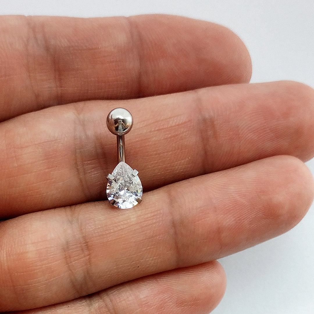 Piercing Umbigo Gota Aço Cirúrgico