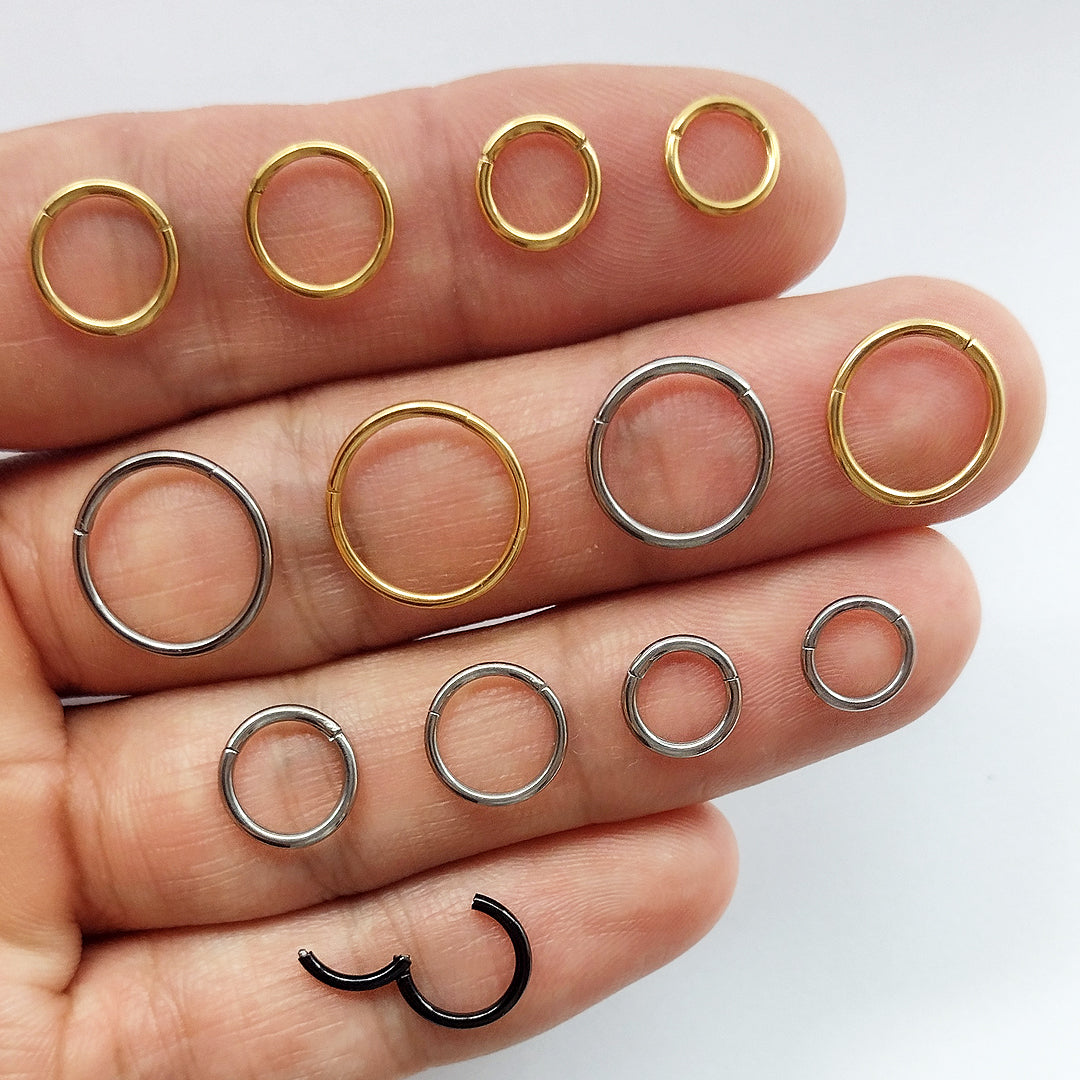 Piercing Argola Clicker Aço Cirúrgico