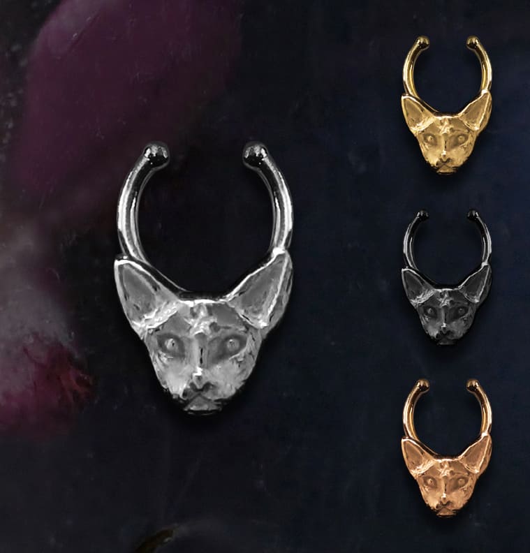 Piercing Septo Pressão Gato