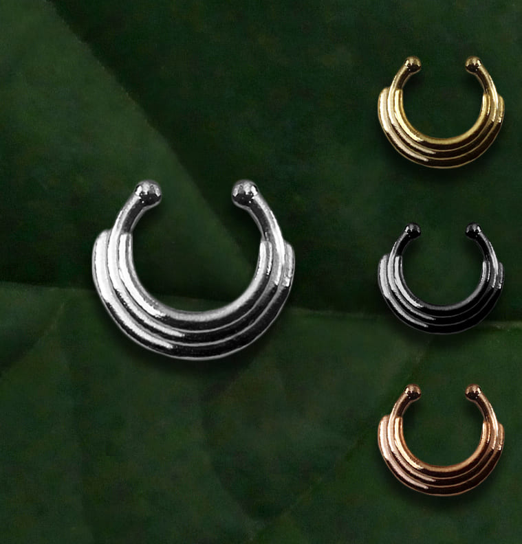 Piercing Septo Pressão Triplo