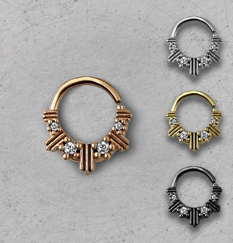Piercing Septo Daith Zircônias