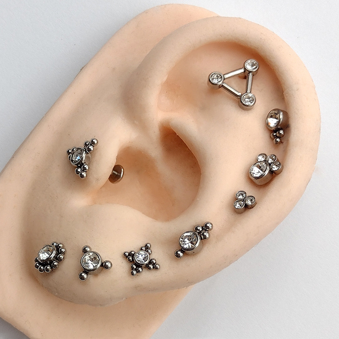 Piercing Orelha Nariz Tragus Labret Titânio