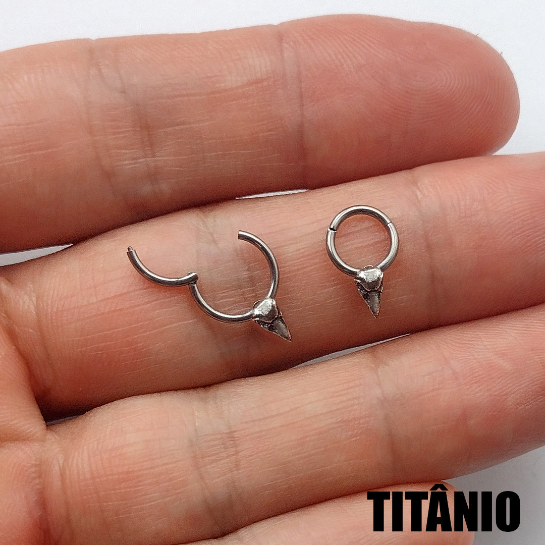 Piercing Articulado Corvo Titânio