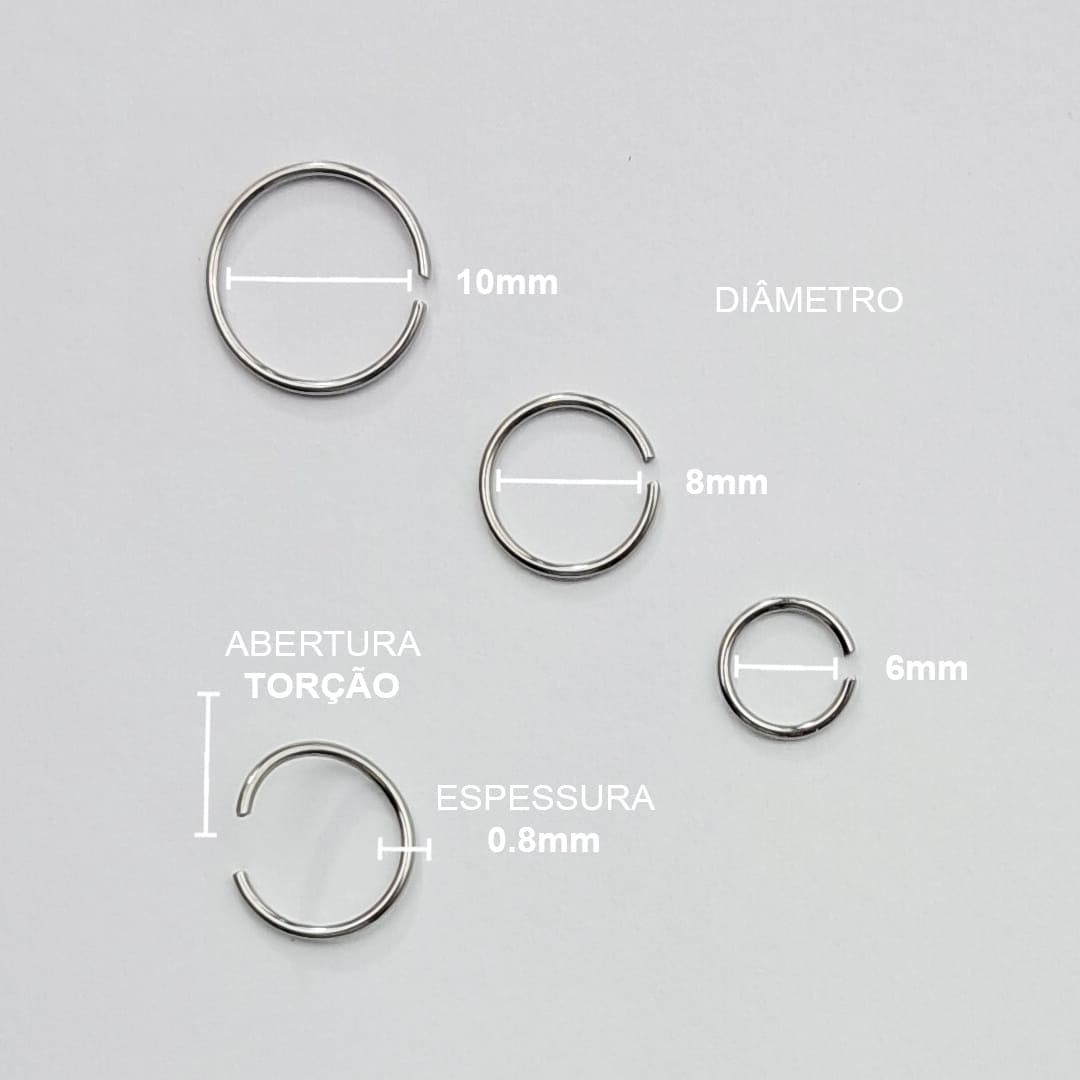 Piercing Nariz Fino Aço Cirúrgico