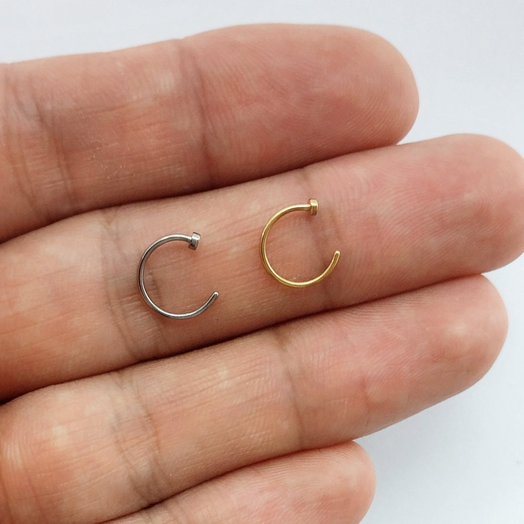 Piercing Argola Nariz Aço Cirúrgico