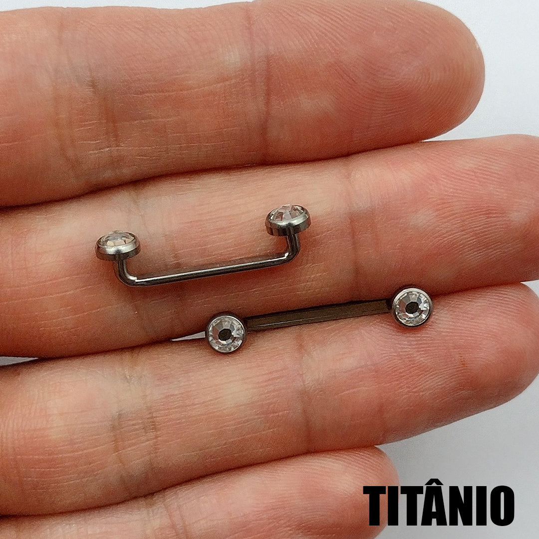 Piercing Umbigo Surface Zircônia Titânio