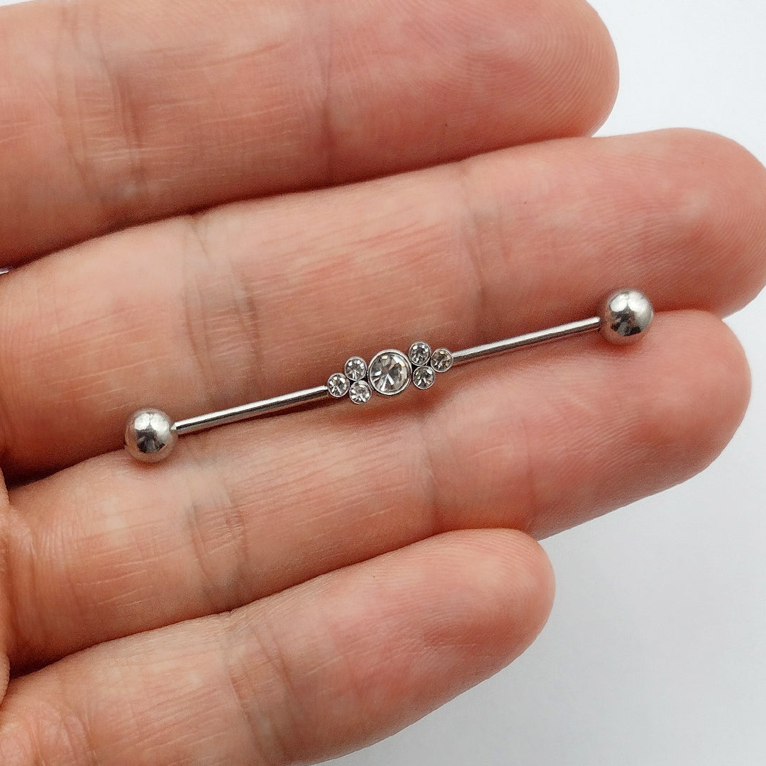 Piercing Transversal Zircônia Aço Cirúrgico