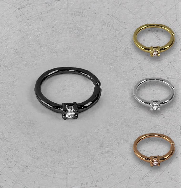 Piercing Nariz Orelha Zircônia