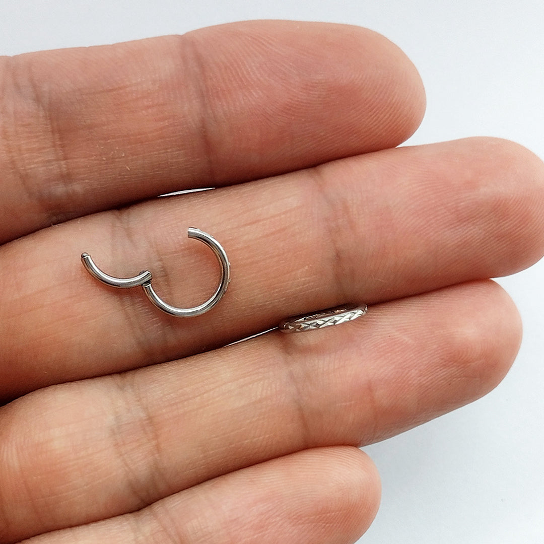 Piercing Argola Clicker Aço Cirúrgico