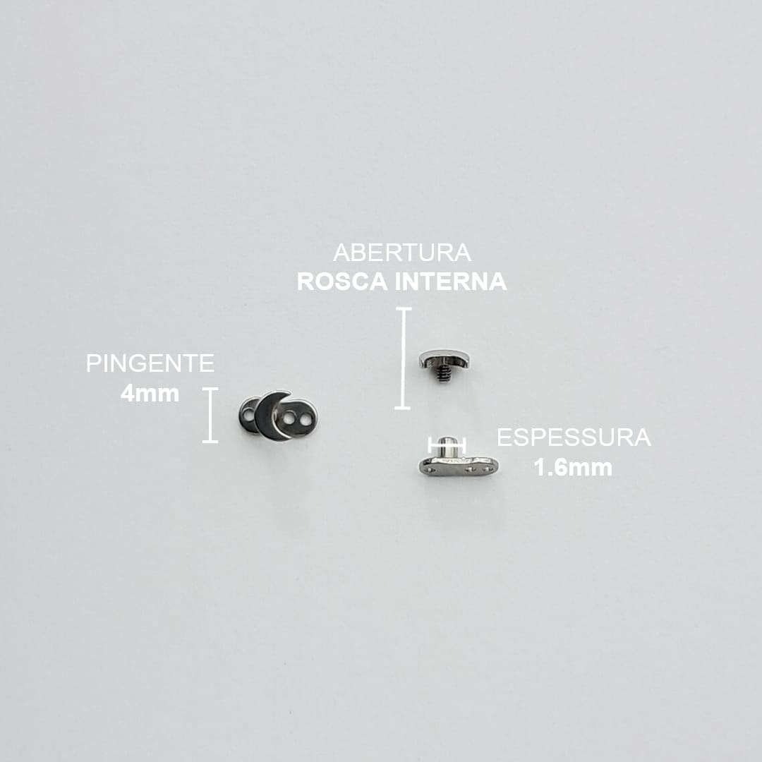 Piercing Microdemal Lua Titânio