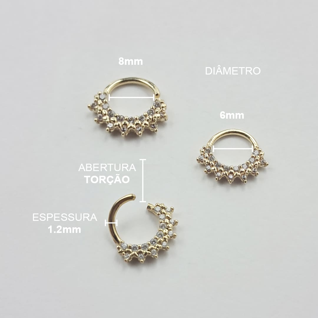 Piercing Septo Daith Zirconias