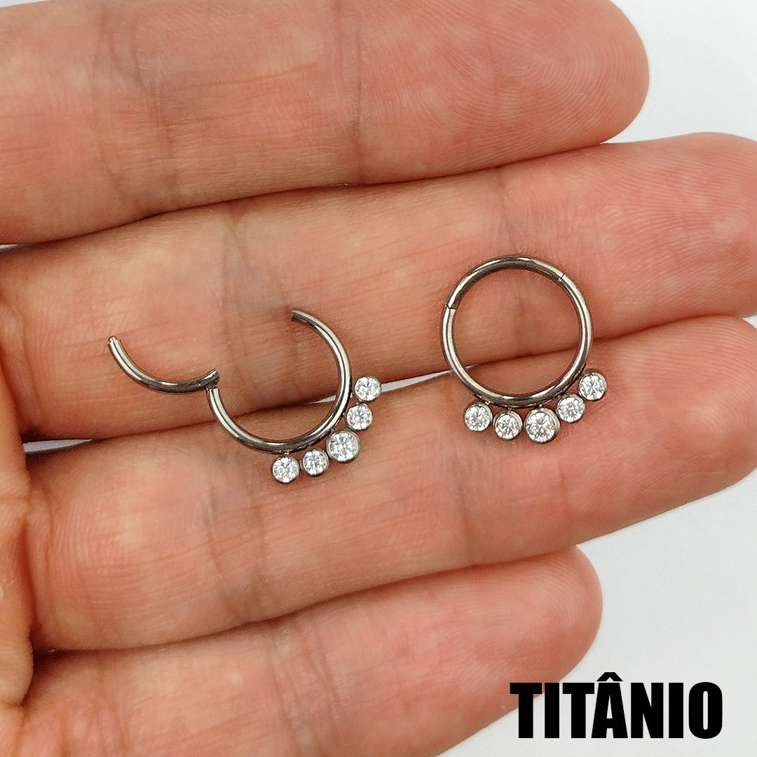 Piercing Segmentado Zircônia Titânio