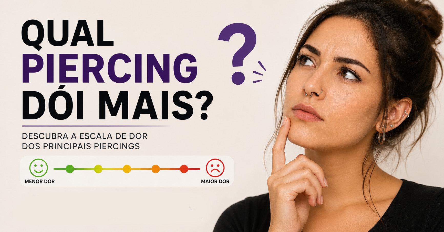 Qual Piercing Dói Mais? Veja a Escala de Dor Completa dos Piercings