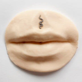 Piercing Orelha Nariz Tragus Labret Cobra Titânio