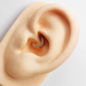 Piercing Septo Daith Zircônias Delicado