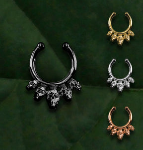 Piercing Septo Pressão Caveira