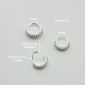 Piercing Nariz Orelha Zircônias