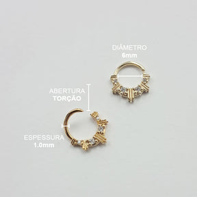 Piercing Septo Daith Zircônias