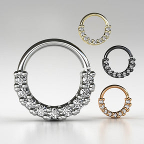 Piercing Septo Daith Zircônias Delicado