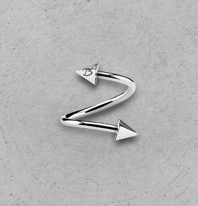 Piercing Twister Spike Aço Cirúrgico