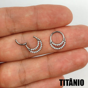 Piercing Segmentado Zircônia Titânio