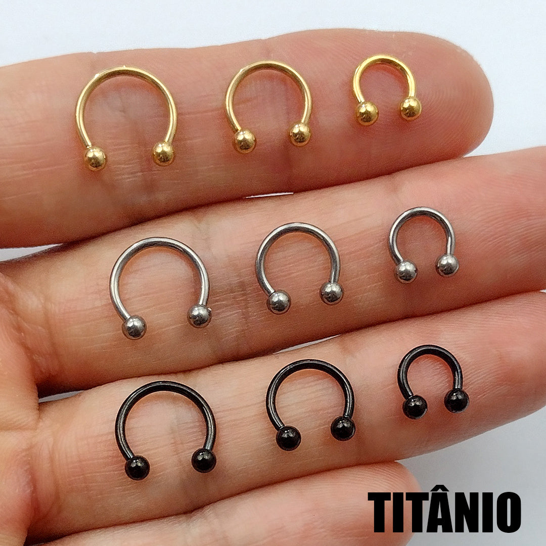 Piercing Ferradura Titânio