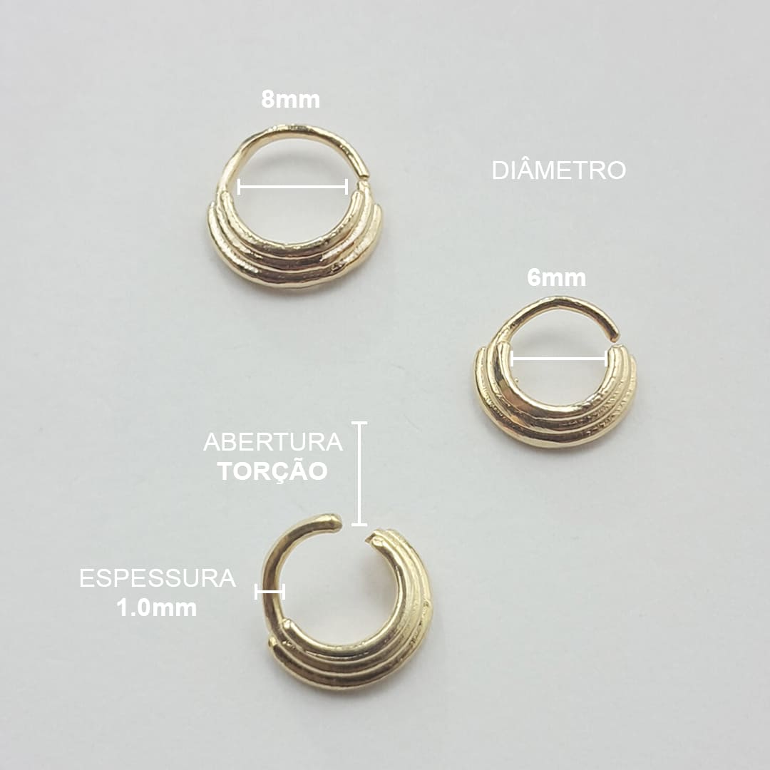 Piercing Septo Daith Triplo