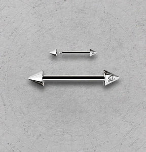 Piercing Mamilo Barbell Spike Aço Cirúrgico