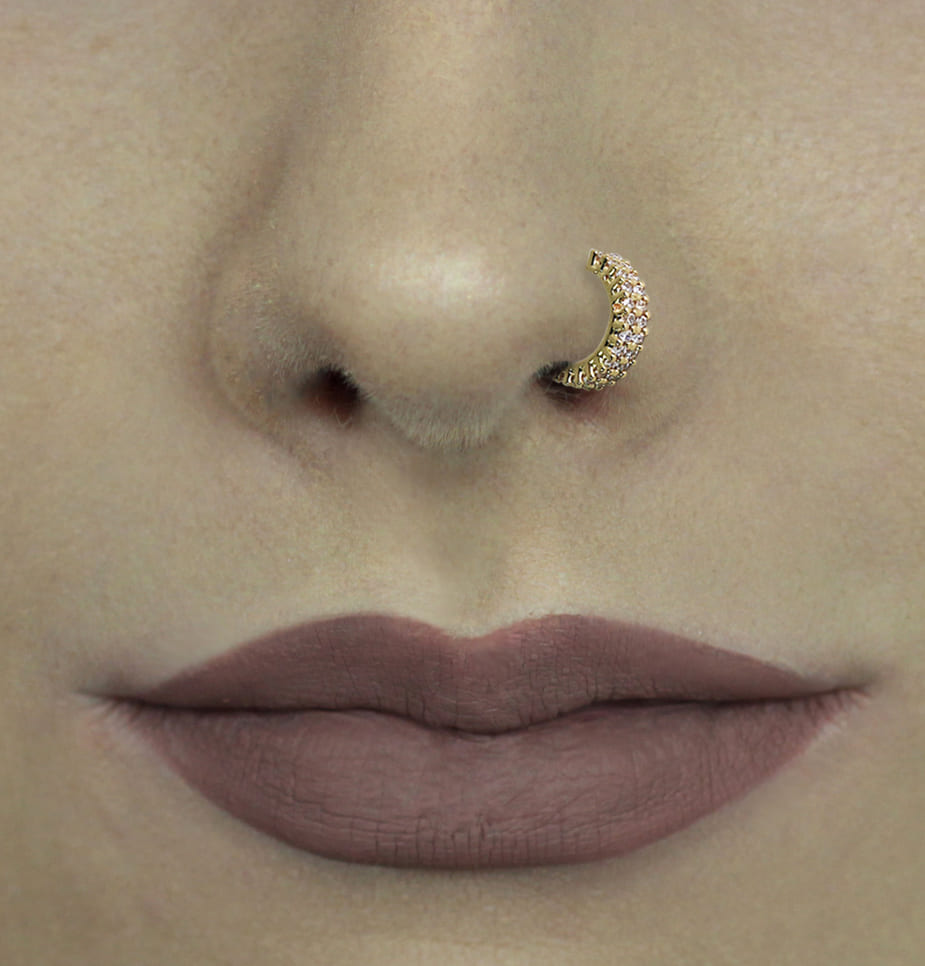 Piercing Nariz Orelha Zircônias