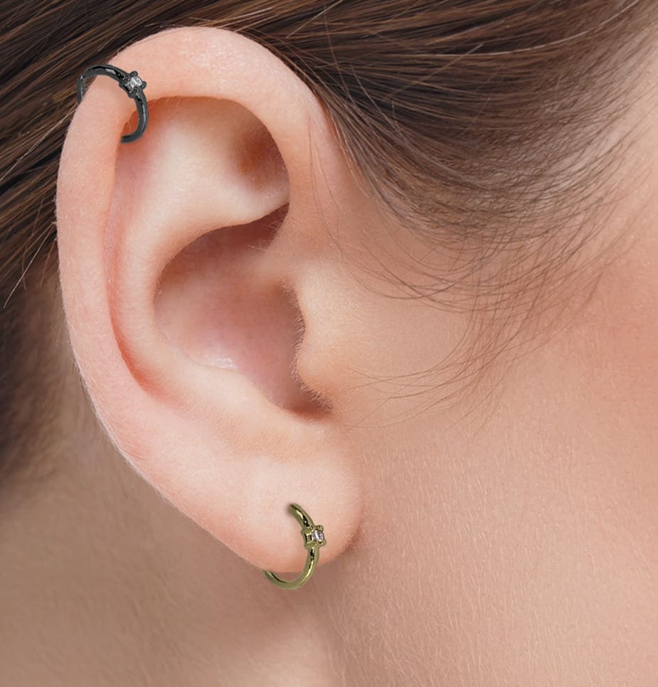 Piercing Nariz Orelha Zircônia