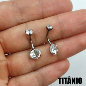 Piercing Umbigo Zircônia Titânio