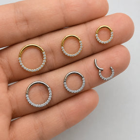 Piercing Clicker Argola Zirconia Titânio