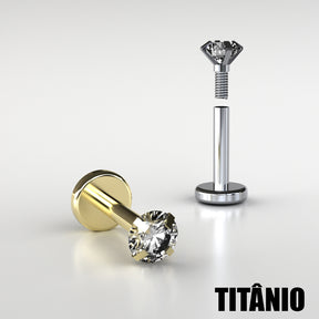 Piercing Orelha Nariz Tragus Labret Zircônia Titânio