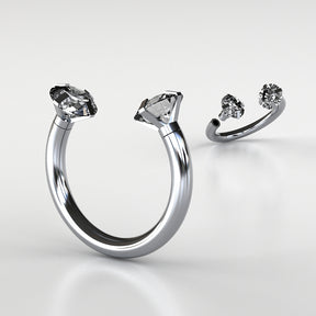 Piercing Ferradura Zircônia Aço Cirúrgico