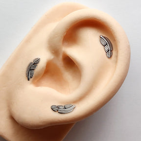 Piercing Orelha Nariz Tragus Labret Pena Titânio