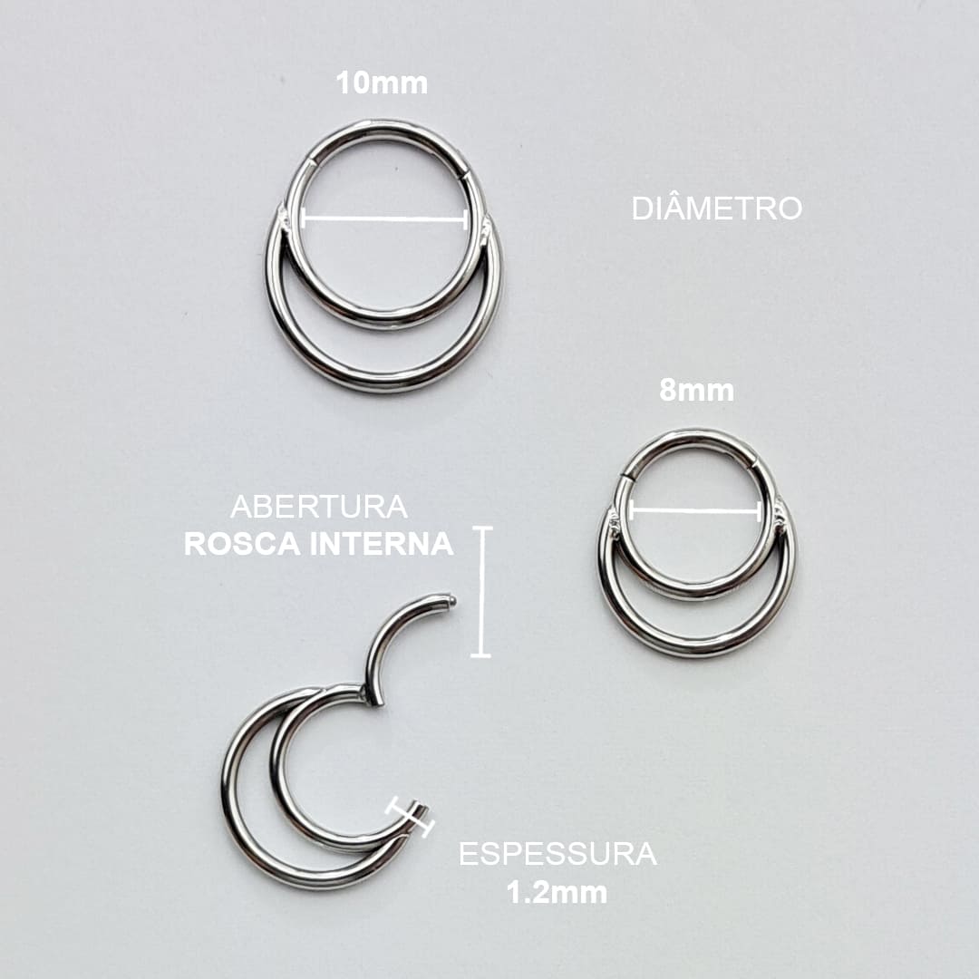 Piercing Articulado Aço Cirúrgico