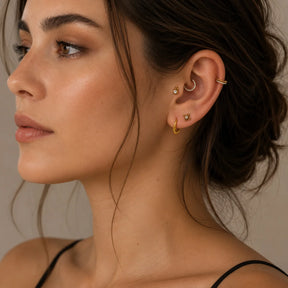 Piercing Clicker Argola Zirconia Titânio