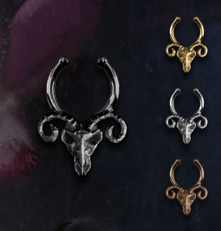 Piercing Septo Pressão Baphomet